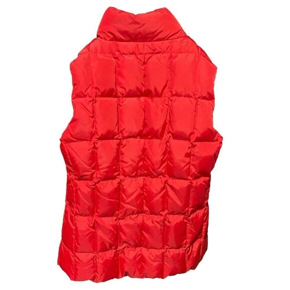 Gap Vest XS Red Puffer Retro Full Zip Ski Snow Pockets Colorful Transitional - Picture 11 of 12